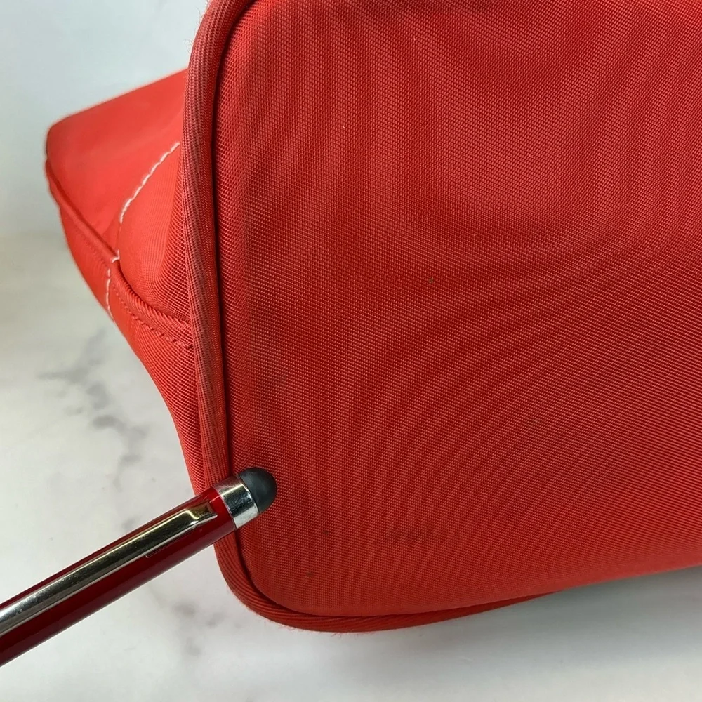 Coach Hampton Vintage‎ Nylon Vibrant Red Orange Tote Bag